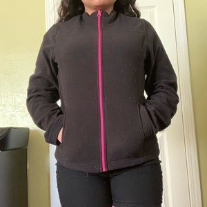 Black zip up sweater. Size small.